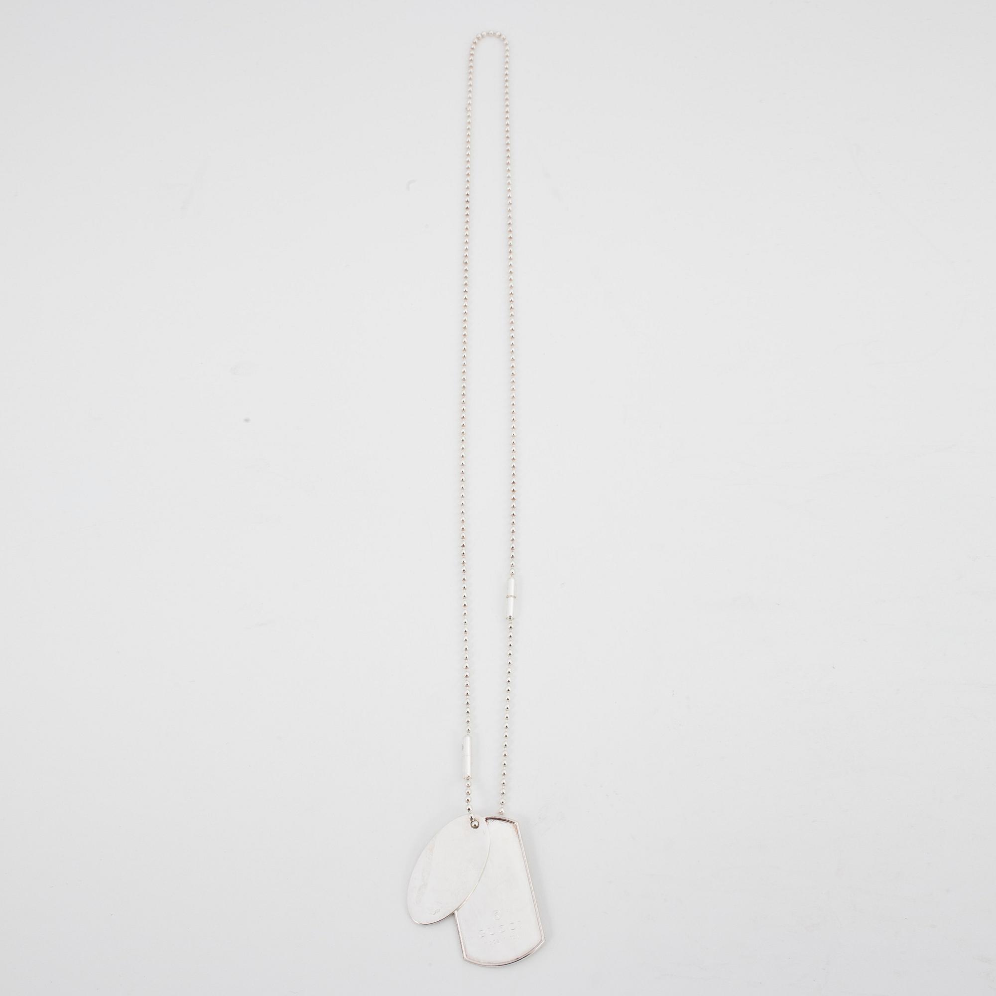 GUCCI, a sterling silver necklace.