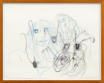 Bjarne Melgaard, drawing, unsigned.