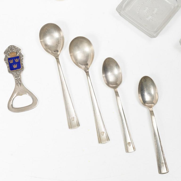Swedish American Line, collection, 17 pieces.