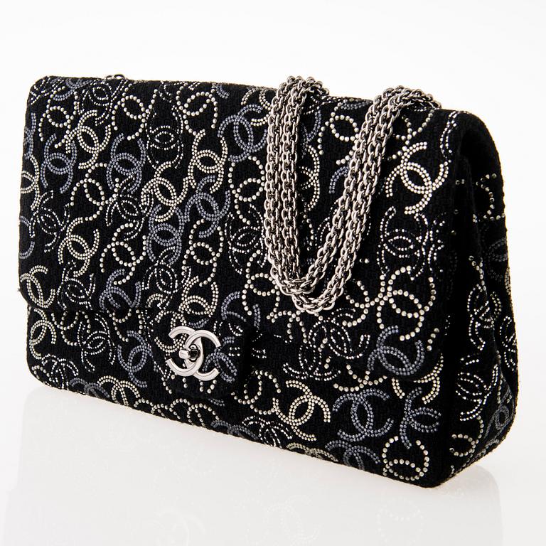 CHANEL Paris Shanghai Jumbo Strass Flap Bag.