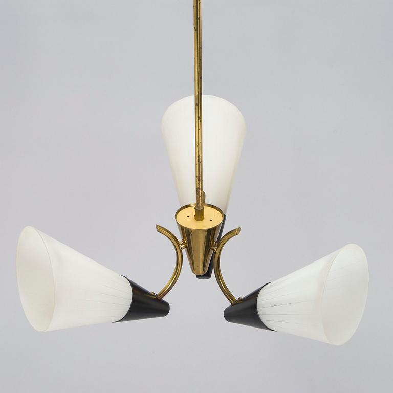 A mid-20th century model 'ER 157/3' ceiling light for Itsu, Finland.