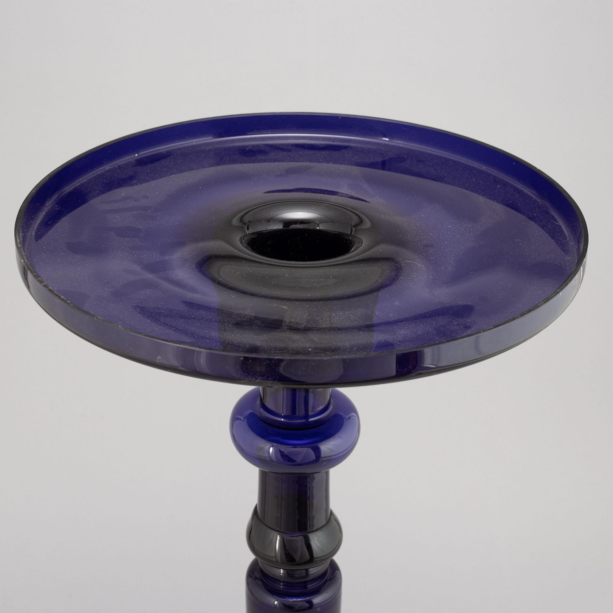 Oiva Toikka, a glass candlestick, Nuutajärvi, Notsjö, Finland.
