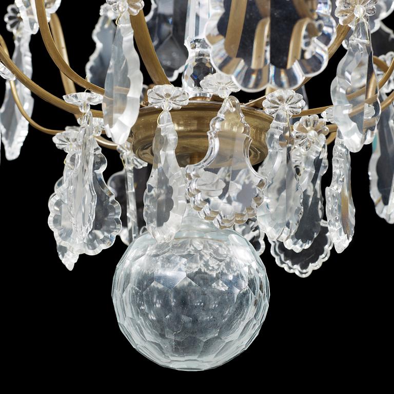 LJUSKRONA, rokokostil, modern tillverkning. Höjd 85 cm.