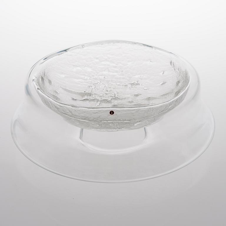 TIMO SARPANEVA, lasiveistos, Finlandia-sarjan kulho, signeerattu Timo Sarpaneva 3376. Iittala.