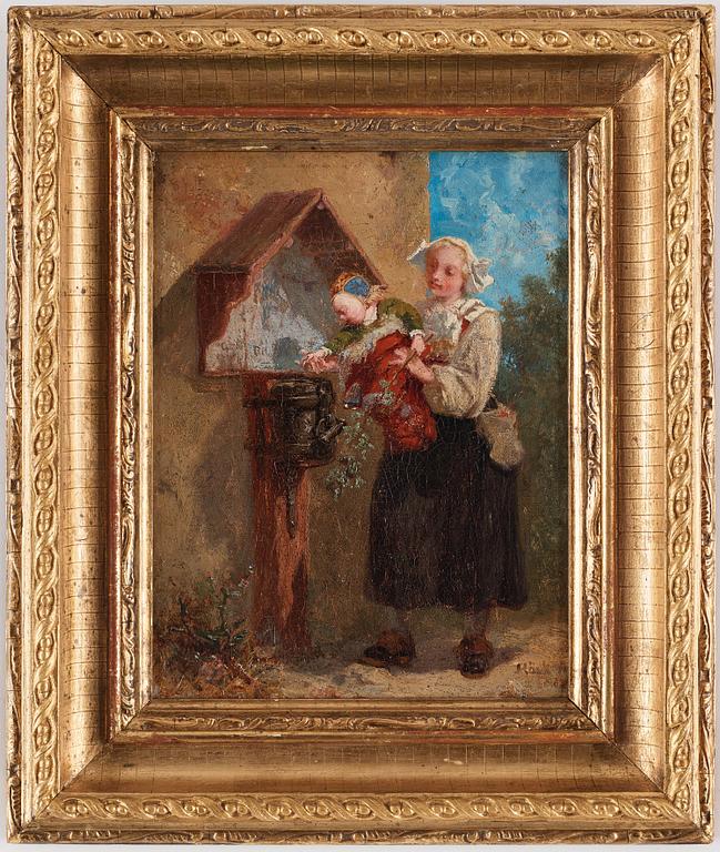 Johan Fredrik Höckert, ”Fattigbössan” (The mite box).