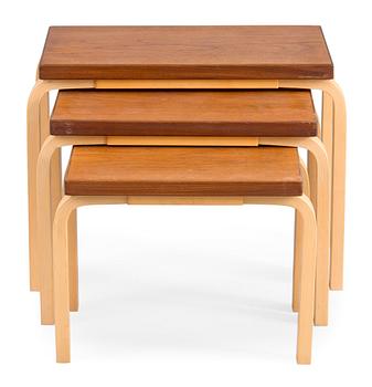 8. Alvar Aalto, A SET OF THREE SIDE TABLES, 88.