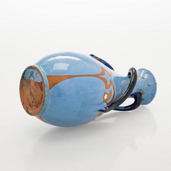 Alfred William Finch, maljakko, keramiikkaa, Iris noin 1900.