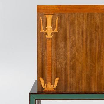 A drinks cabinet with two nesting tables, Sweden, 1930s/40s.