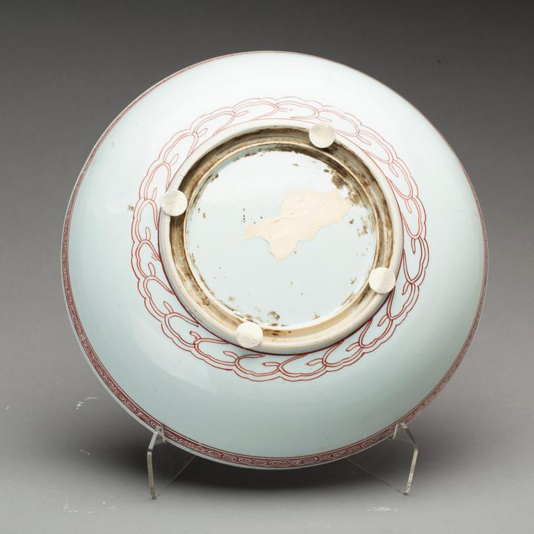 SKÅLFAT, porslin, Kangxi-stil, 1800-tal.