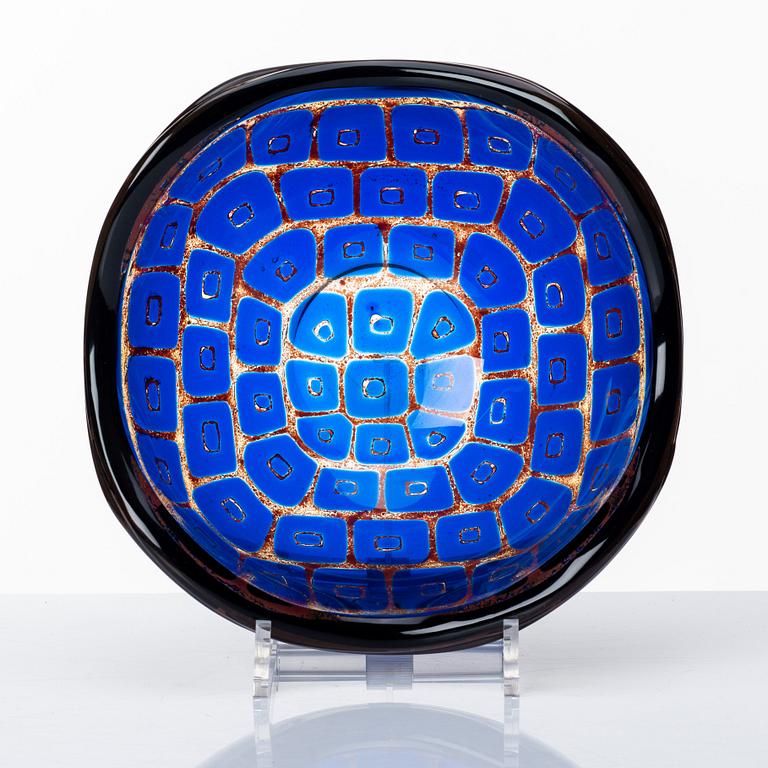 Sven Palmqvist, a "Ravenna" glass bowl, Orrefors, Sweden 1968.