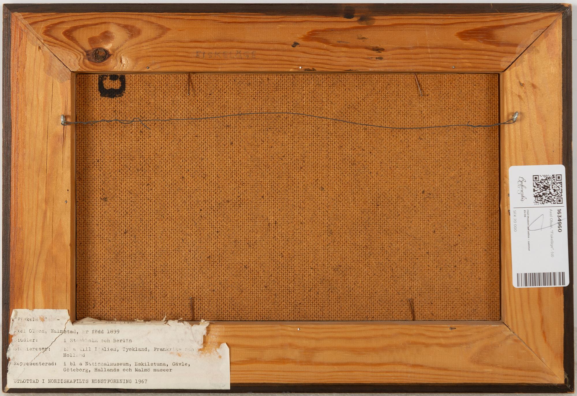 Axel Olson, "Fiskeläge".