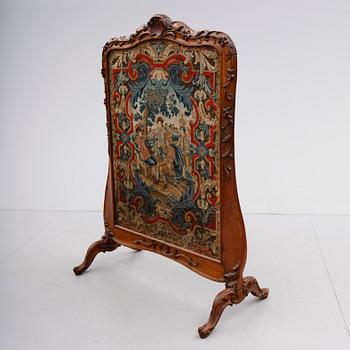 BRASSKÄRM, nyrokoko, 1800-talets andra hälft.