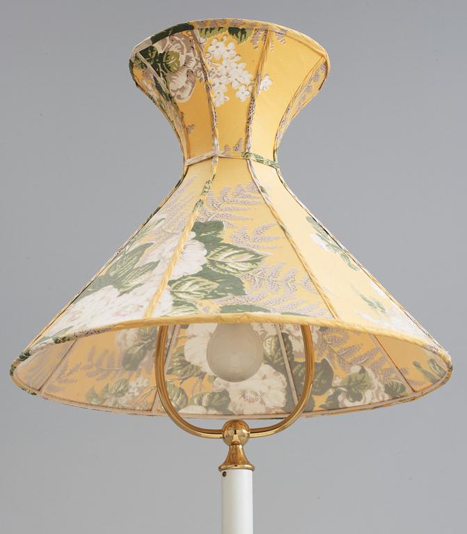 A Josef Frank brass and white lacquered table lamp, model 2464.