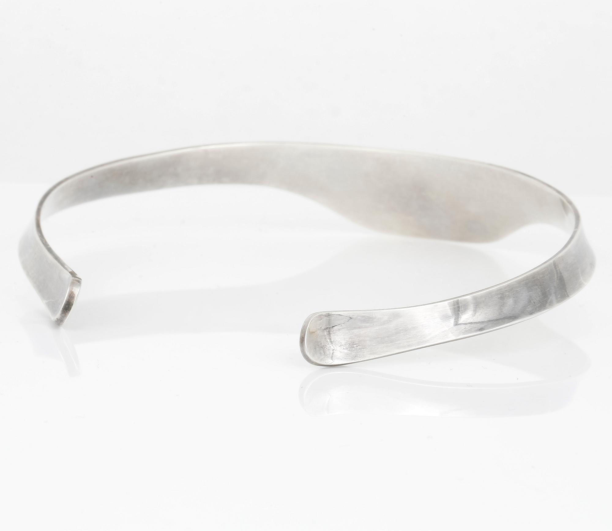 HALSRING, silver, Sigurd Persson, Stockholm, 1962. Vikt ca 55g.