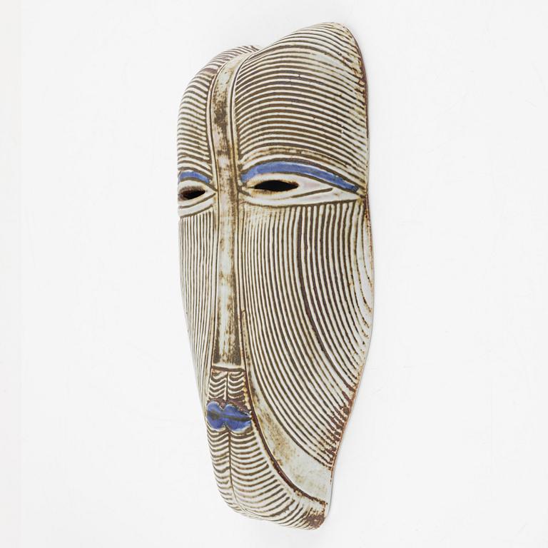 Lisa Larson, mask, "Afro", stengods, K-Studion, Gustavsberg.