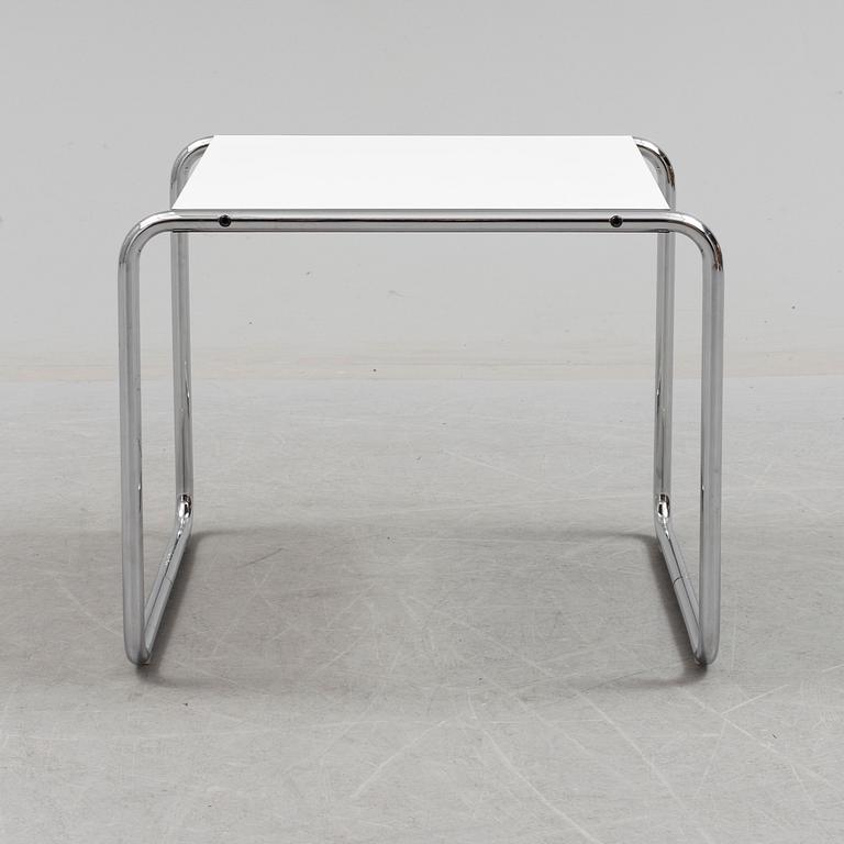 MARCEL BREUER, a 'Laccio' tubular steel side table from Knoll Studio.