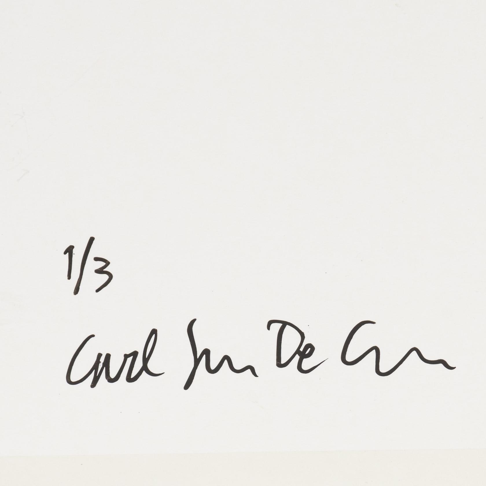 Carl Johan De Geer, photo, signed 1/3 verso.