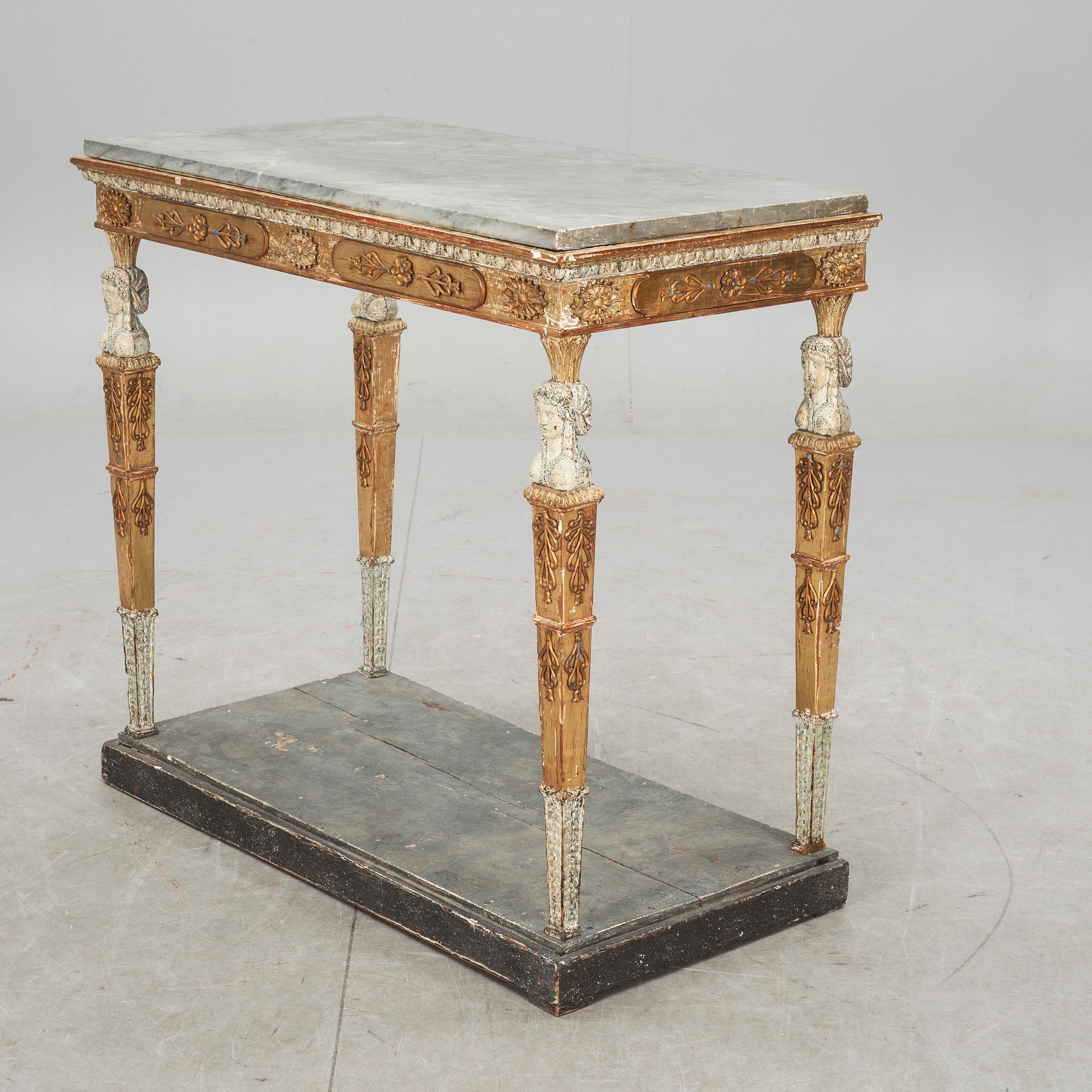 KONSOLBORD. Sengustavianskt stockholmsarbete, omkring år 1800.