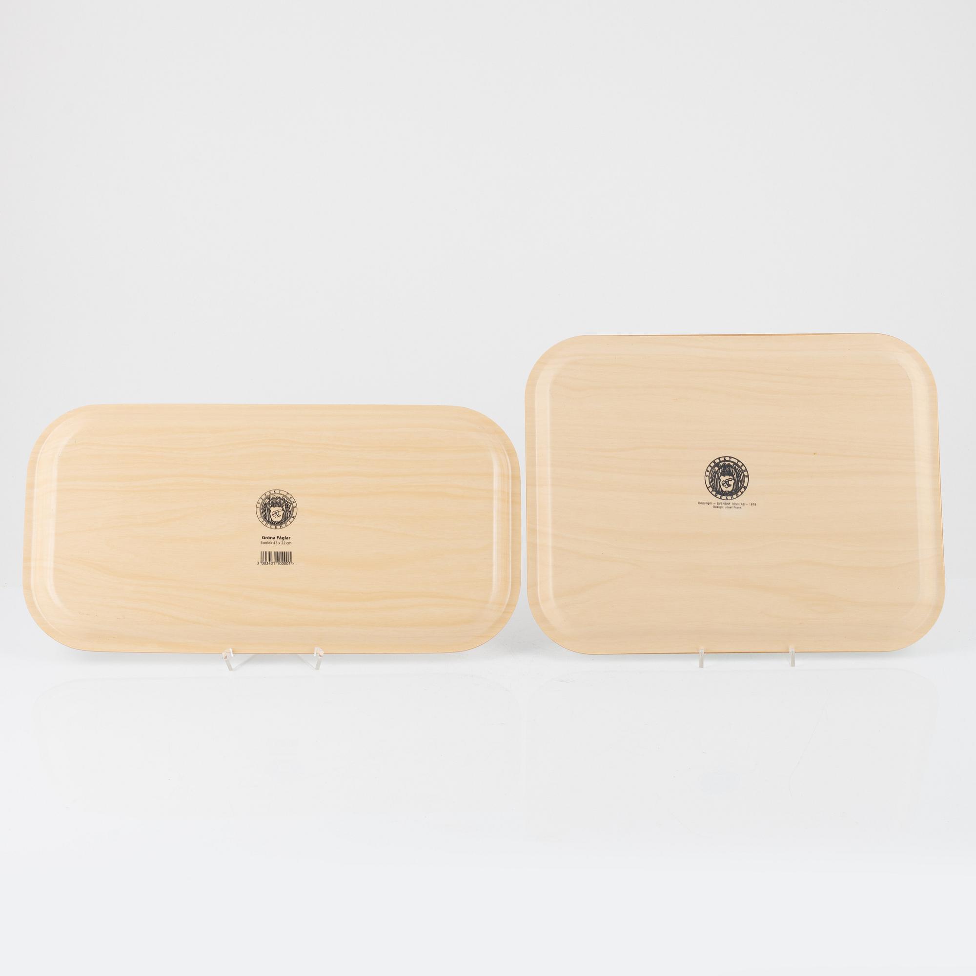 Six trays from Firma Svenskt Tenn, Sweden.