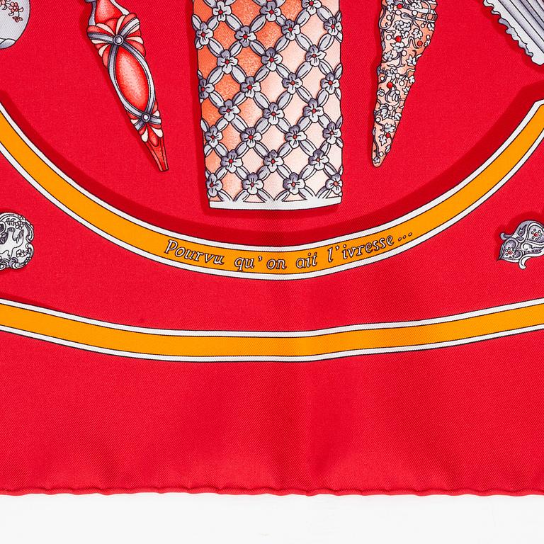 Hermès, scarf, "Qu'importe le flacon".