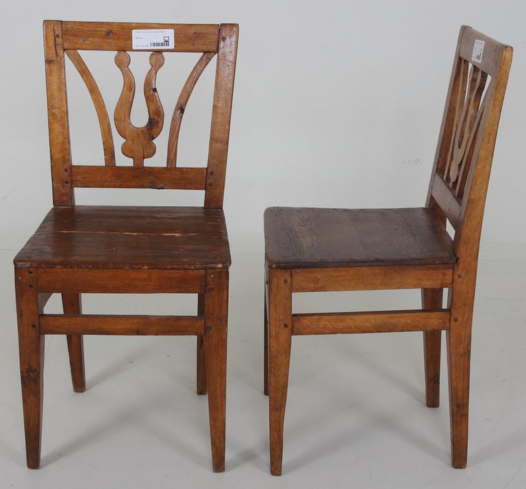 STOLAR, 6 st, allmoge, 1800-tal.
