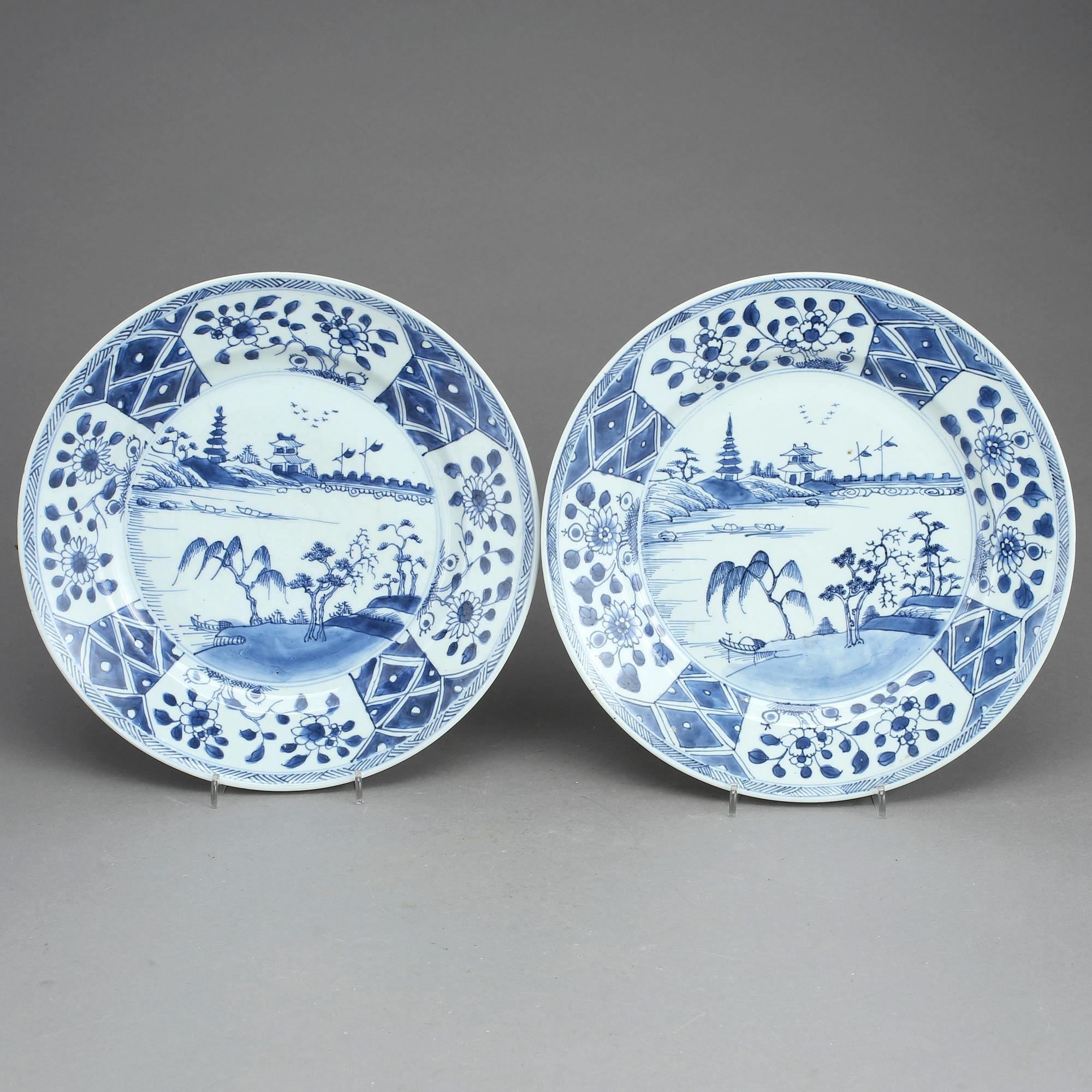 FAT, ett par, porslin, Qianlong, Kina 1700-tal.