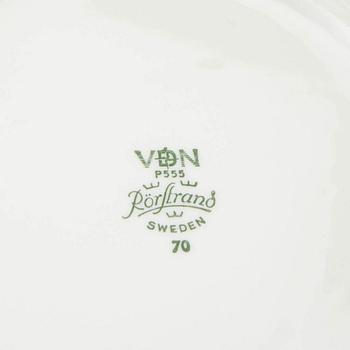 Service 85 dlr "Abu" "Record" Uppsala Ekeby/Rörstrand second half of the 20th century porcelain.