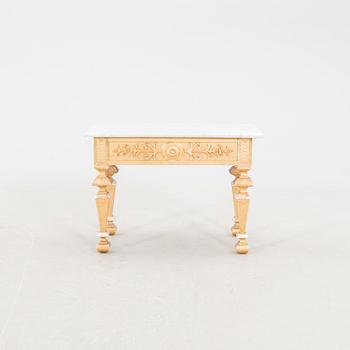 A gilded Empire style mirror and table early 1900s.