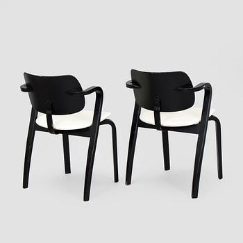 Ilmari Tapiovaara, a set of six 1960s 'Aslak' armchairs for Asko, Finland.