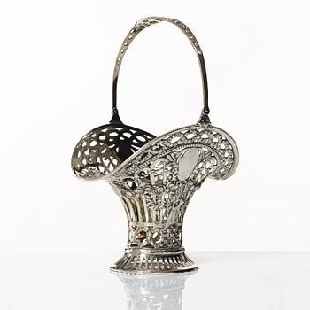 A Rococo style silver 800 sweet-meat basket, 20th Century.