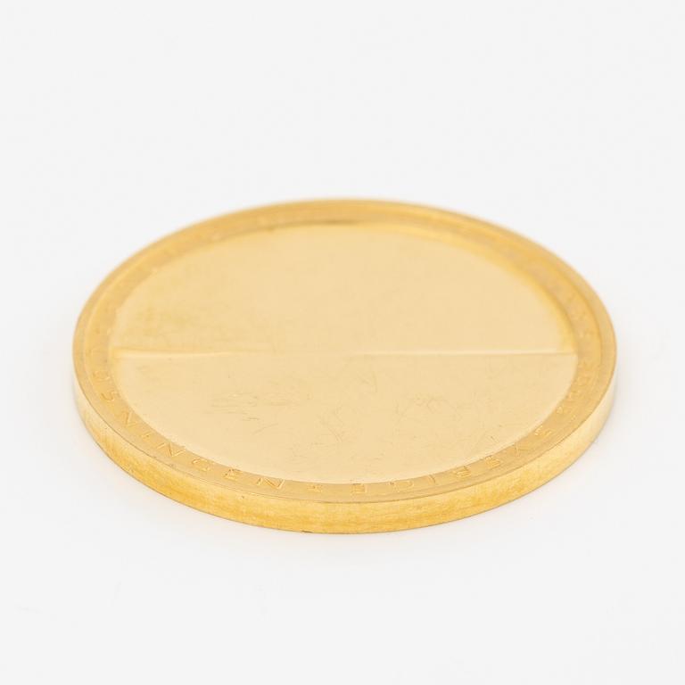 Guldmynt, Sverige, 2005, 2000 kr, Två nationer i samförstånd, 1905-2005. Till minne av unionsupplösningen Sverige-Norge.