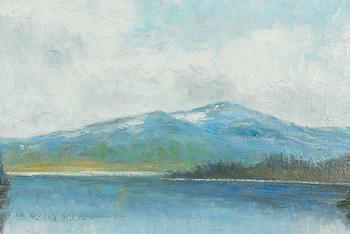 Severin Nilson, Mountain Landscape with Lake.