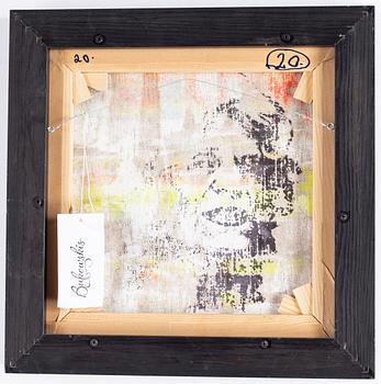 Kjartan Slettemark, screentryck med akryl, signerad.