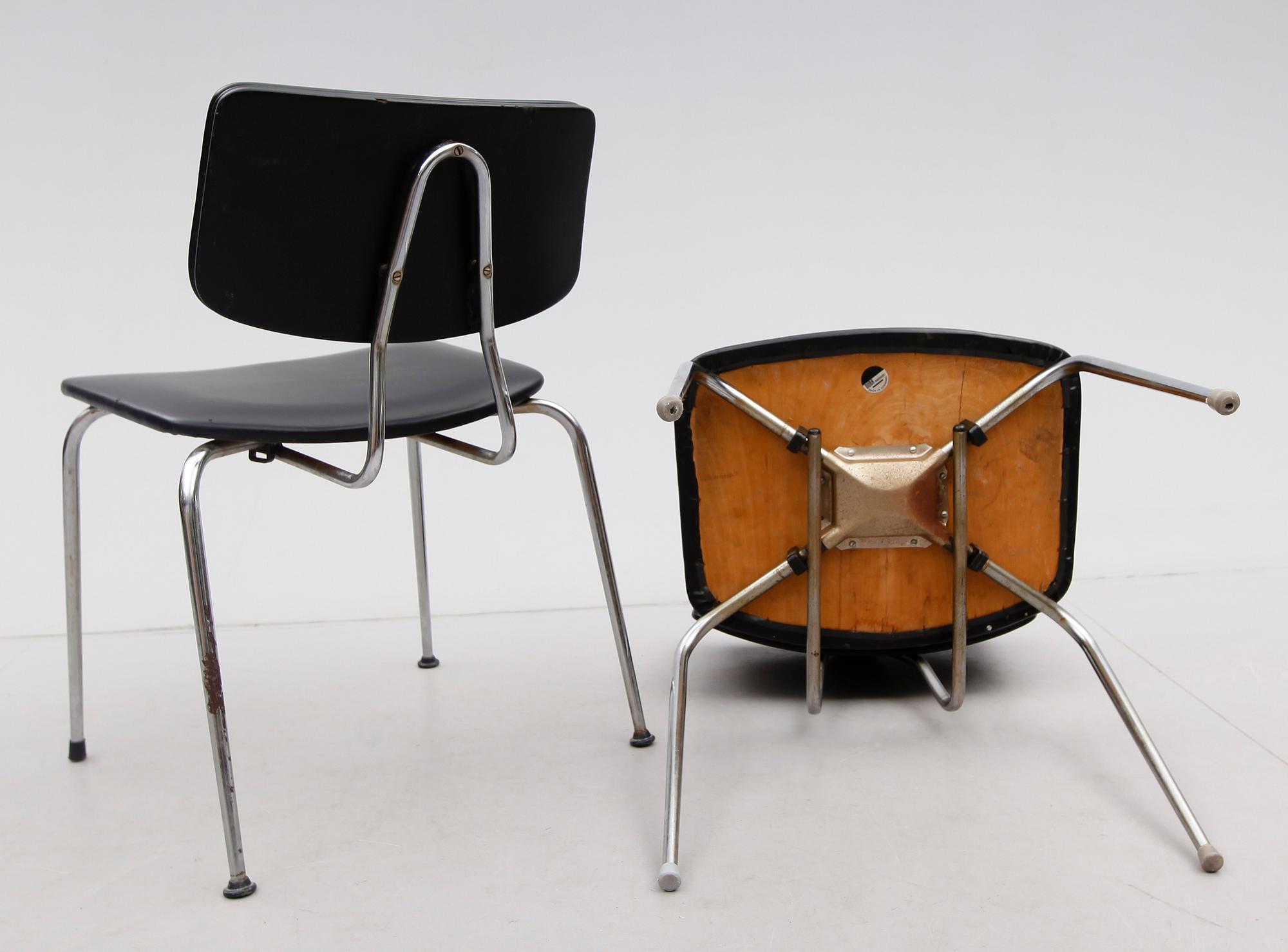 STOLAR, 2 st, Duba Möbelindustri, Danmark, 1900-talets andra hälft.