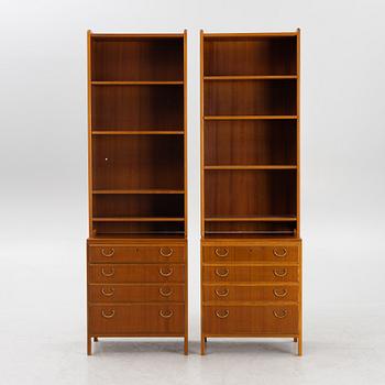 David Rosén, a pair of 'Futura' bookcases, Nordiska Kompaniet, 1950's.