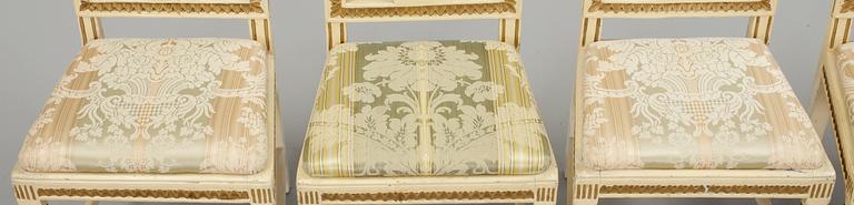 STOLAR, 5 st, gustavianska, Lindome, 1700-talets slut.