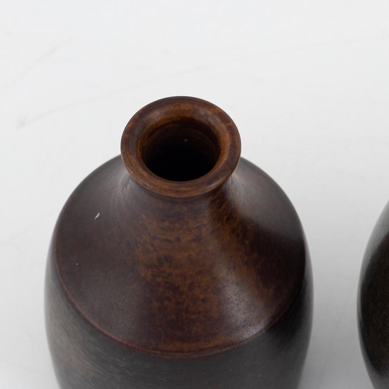 Erich & Ingrid Triller, a set of four vases, Tobo.