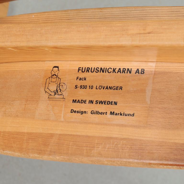 GILBERT MARKLUND, pall "Jonte", Furusnickarn AB, formgiven 1969.