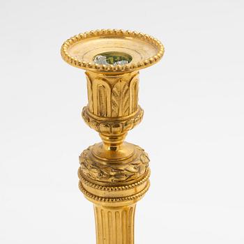 Candlesticks, a pair, Empire, France, 19th century.