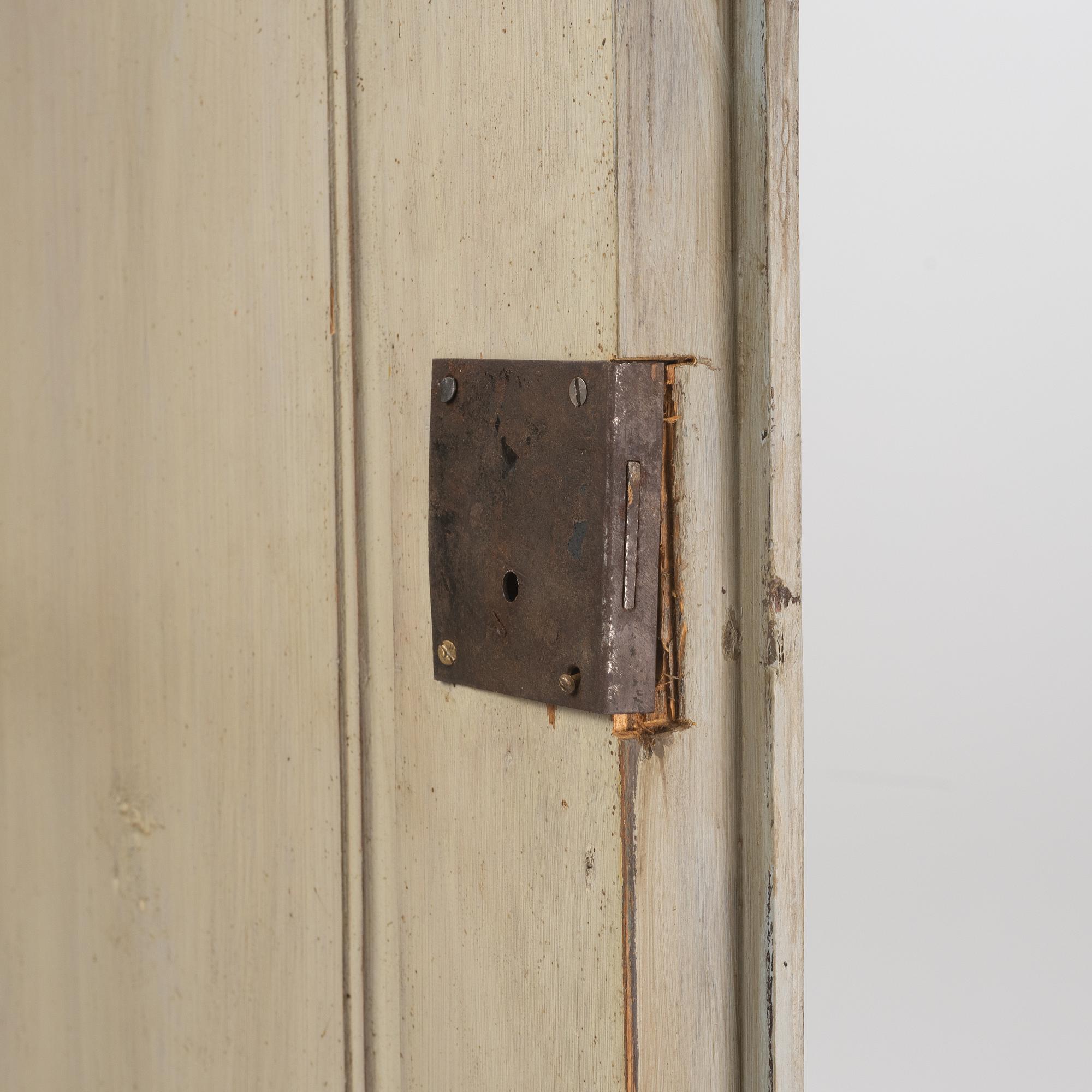 A painted cabinet, 19th Century.