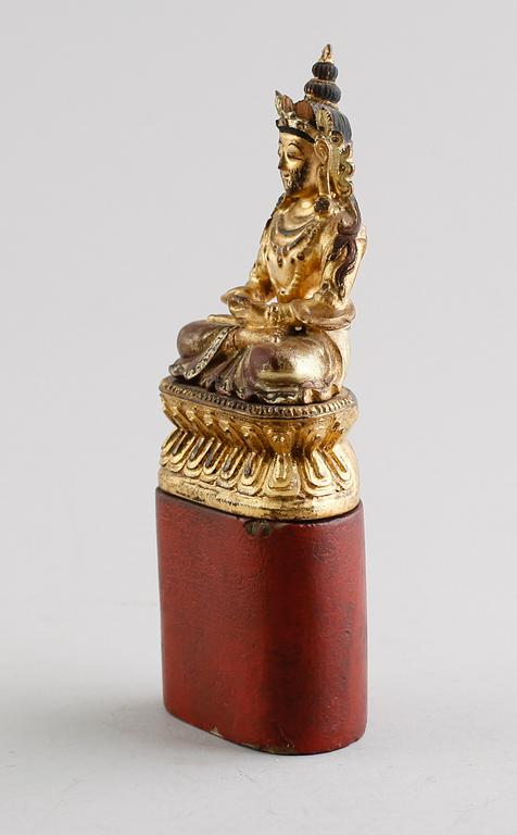 SKULPTUR, trä, Kina.