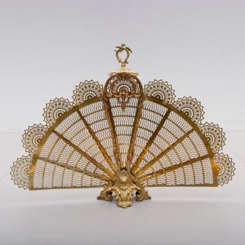 BRASSKYDD, mässing, Louis XIV-stil, Frankrike, 1800-tal.
