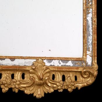 A Swedish Rococo 18th century mirror.