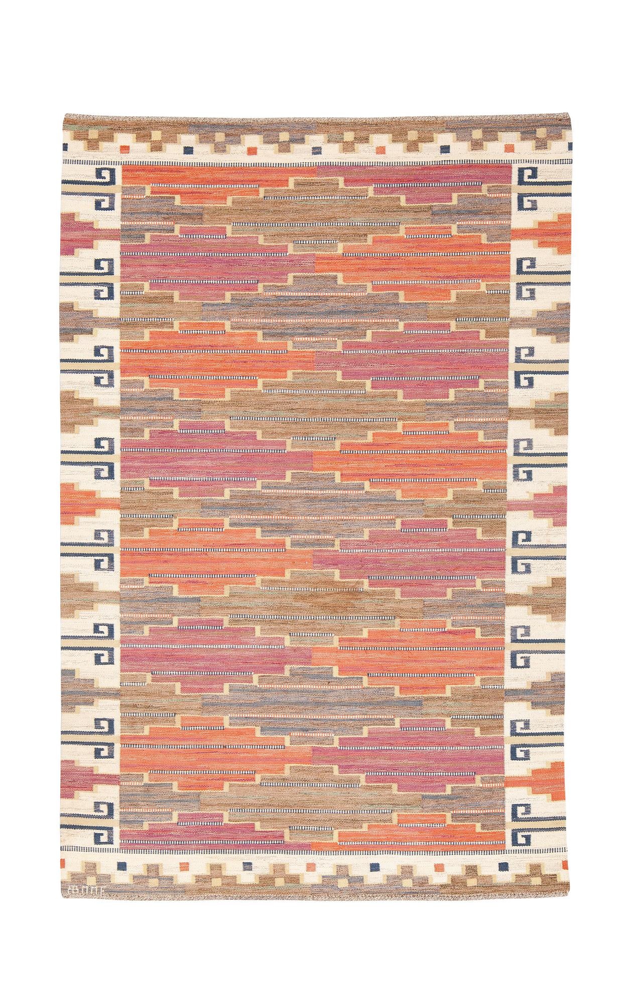 Märta Måås-Fjetterström, a carpet, "Bruna heden", flat weave, ca 300,5 x 198,5 cm, signed AB MMF.