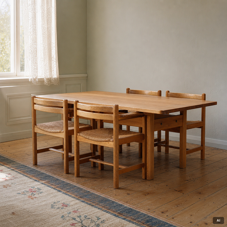 Børge Mogensen, dining group, 5 pieces, "Asserbo", Karl Andersson & Söner.