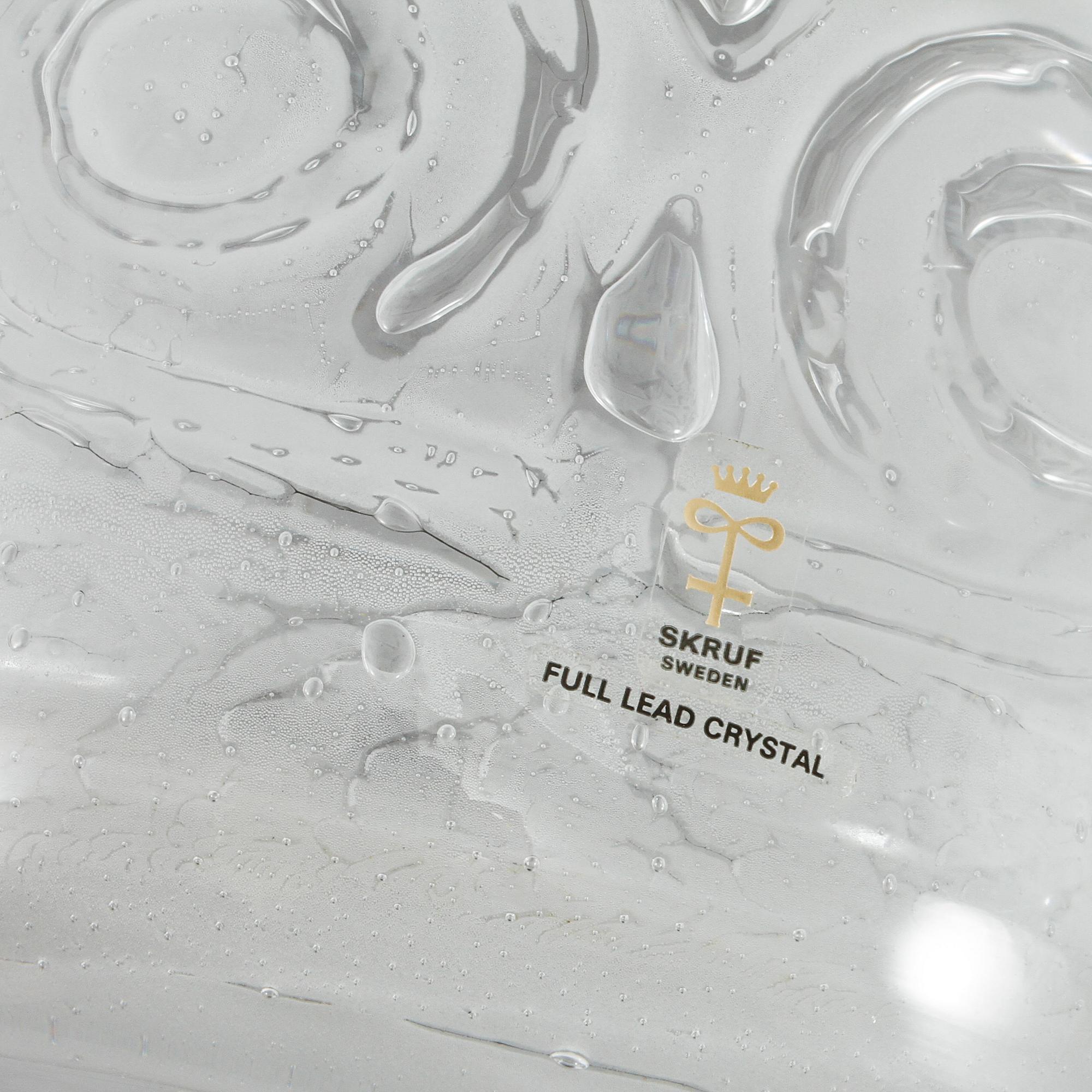 VAS, glas, "Thalatta", Bengt Edenfalk, Skrufs glasbruk.
