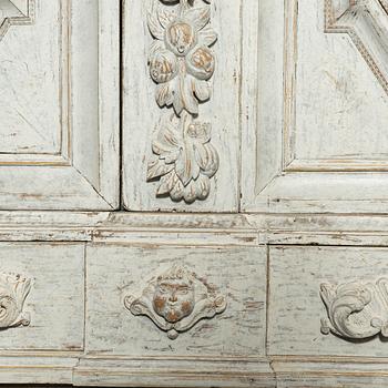 A Baroque cabinet, 18th century.