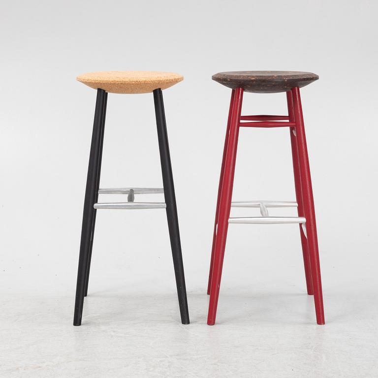 Lars Beller Fjetland, two 'Drifted' stools.