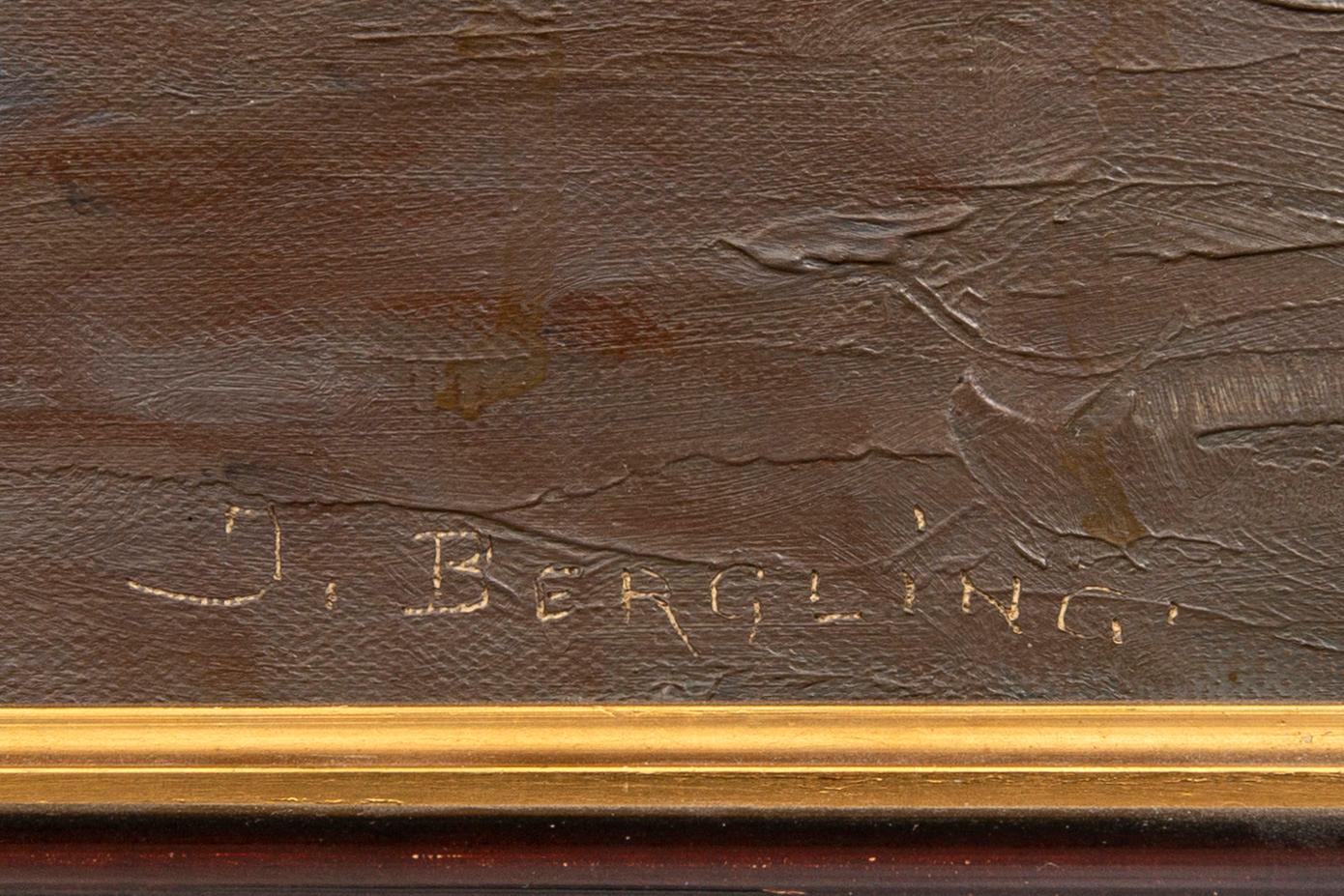 John David Bergling, olja på duk signerad.
