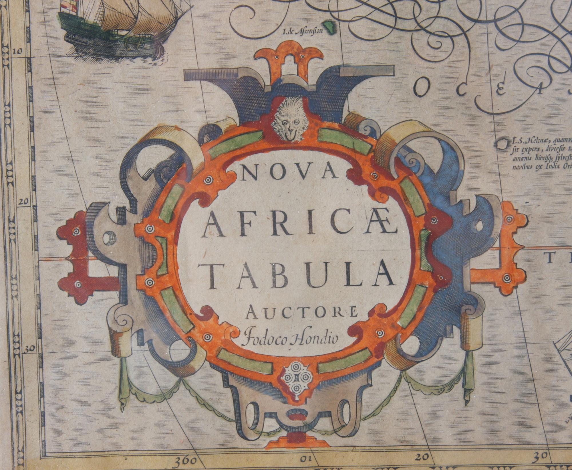 KARTA, "Nova Africae Tabula Auctore", 1700-tal.